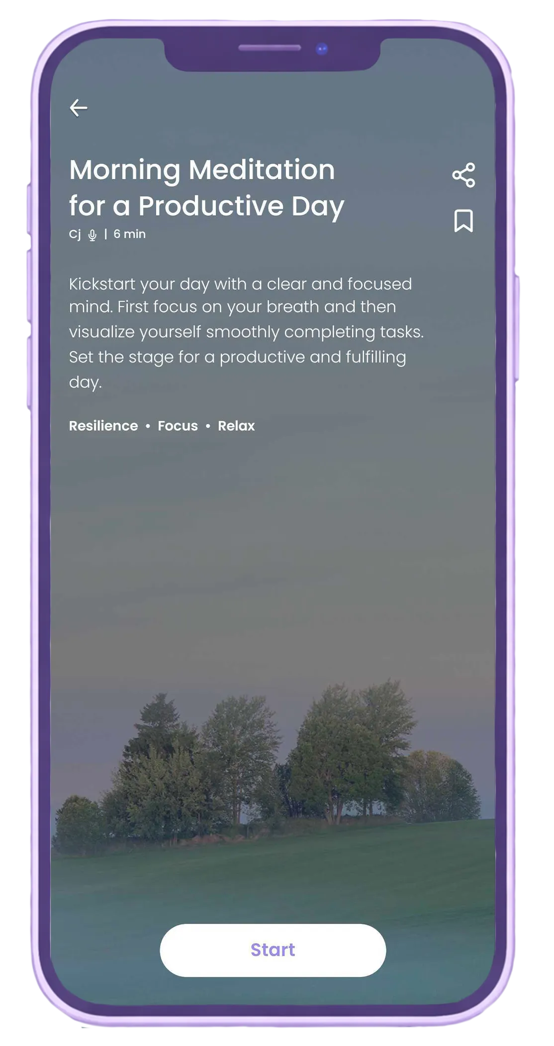 Meditation App Interface